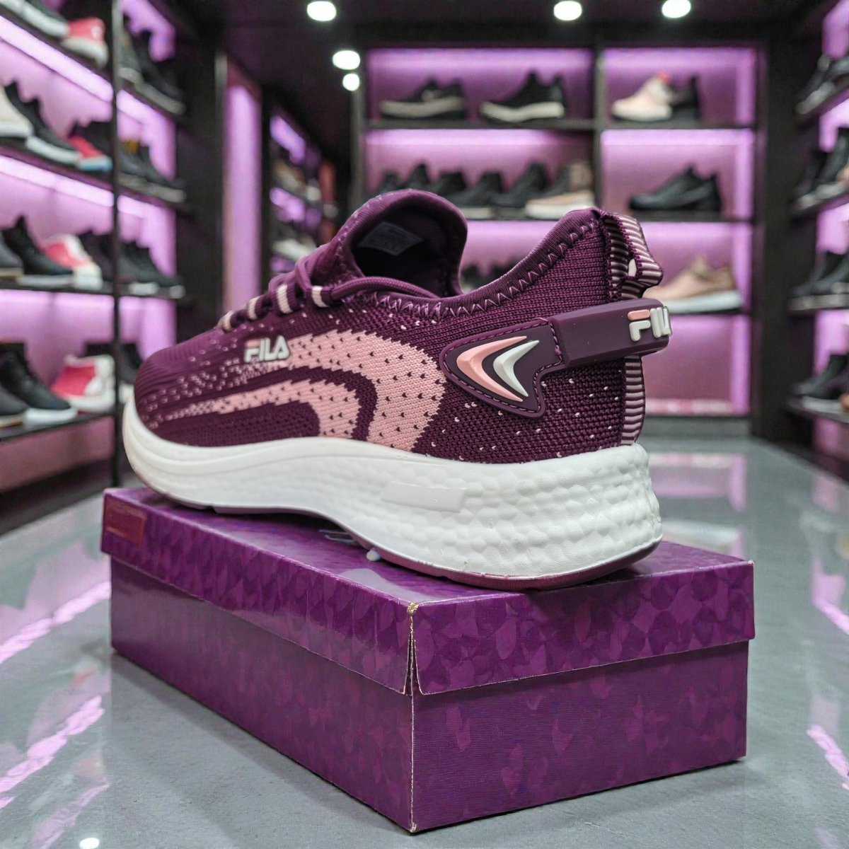 Purple Fila Women's Sneakers – Running Casual Walking Shoe - 4014002