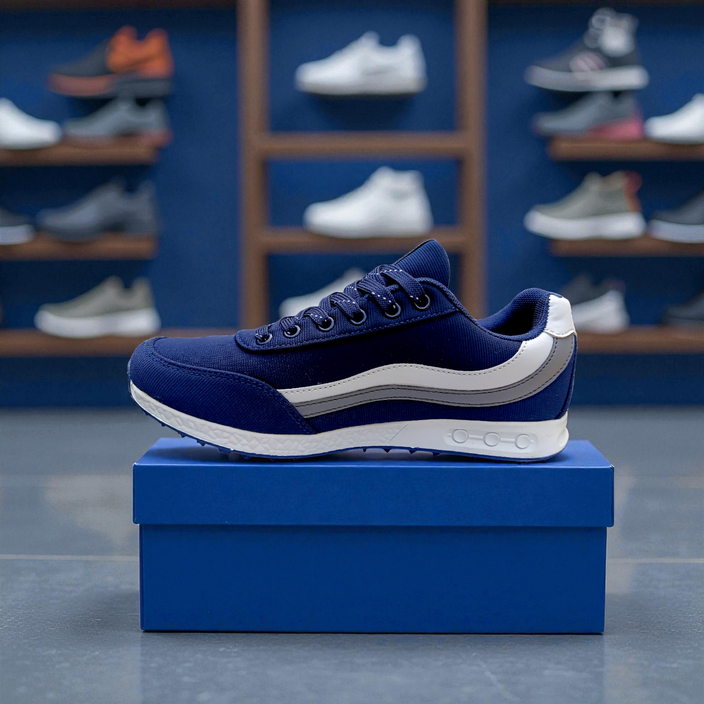 D002 Navy Premium Special Edition Sneakers