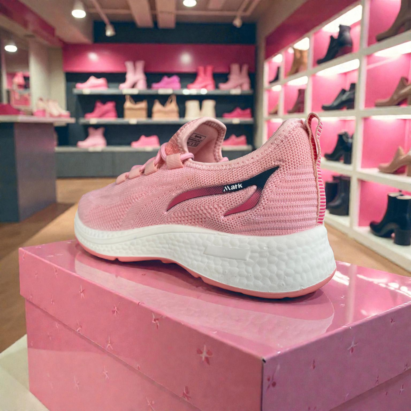 003 Pink Ladies Comfort Sneakers – Lightweight Walking Shoes for Daily Use