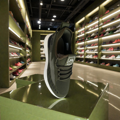 011 Olive Men’s Comfort Sneakers – Lightweight Walking Shoes