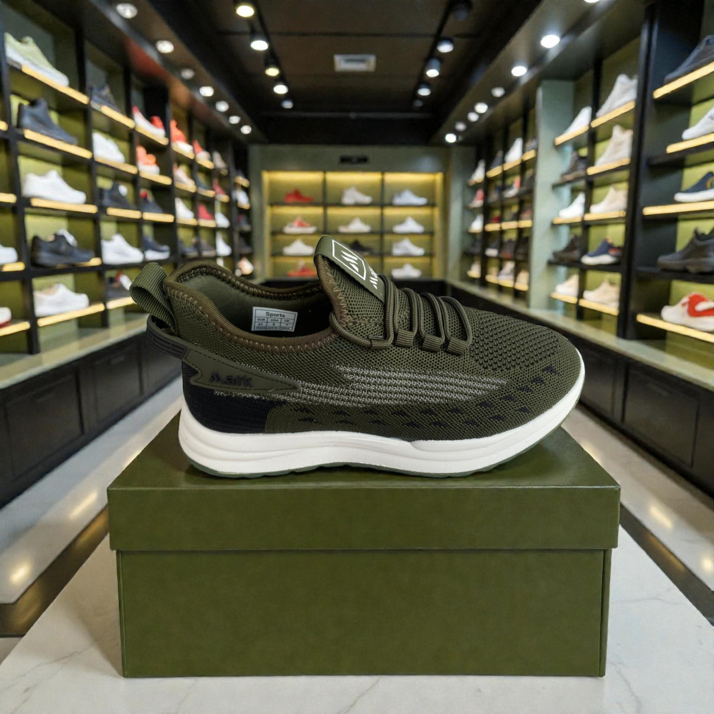 011 Olive Men’s Comfort Sneakers – Lightweight Walking Shoes