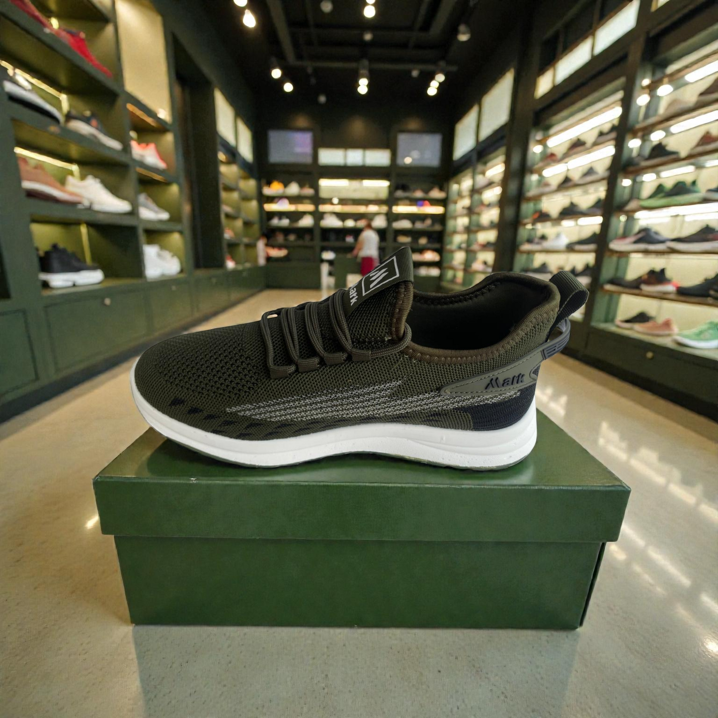 011 Olive Men’s Comfort Sneakers – Lightweight Walking Shoes