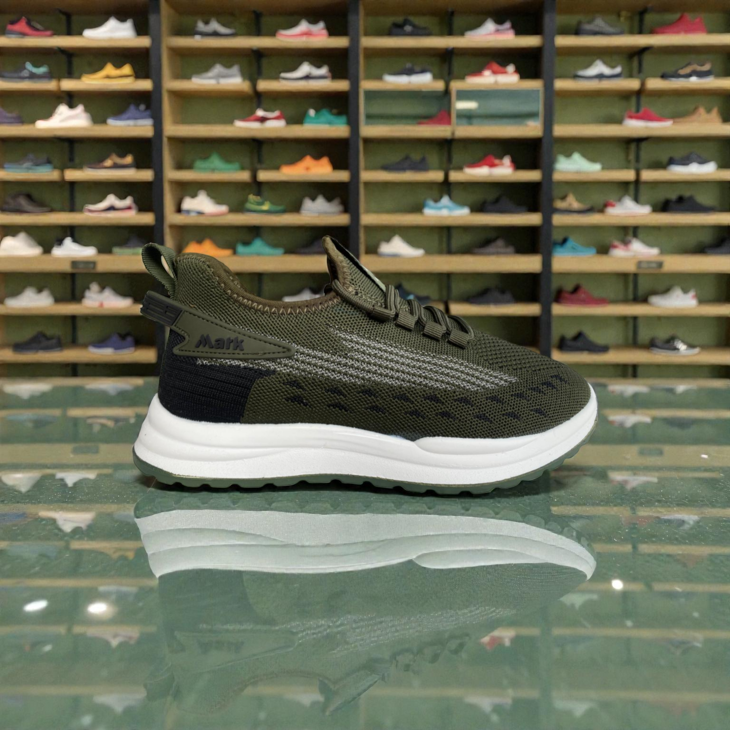 011 Olive Men’s Comfort Sneakers – Lightweight Walking Shoes