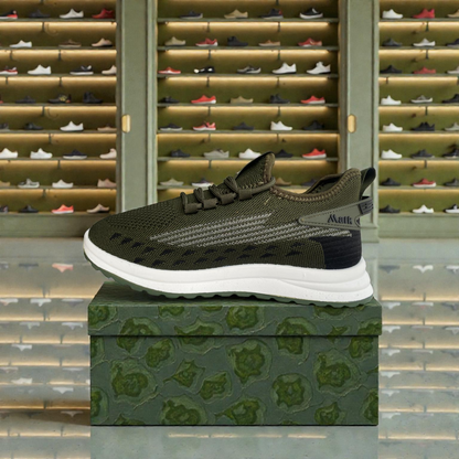 011 Olive Men’s Comfort Sneakers – Lightweight Walking Shoes