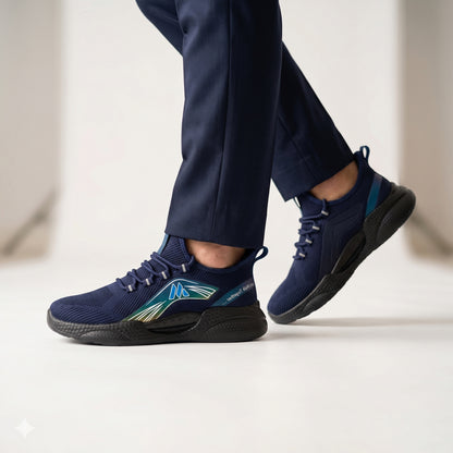 Black Air Premium Lightweight Fly knit Sneakers – Casual, Walking - 8029041