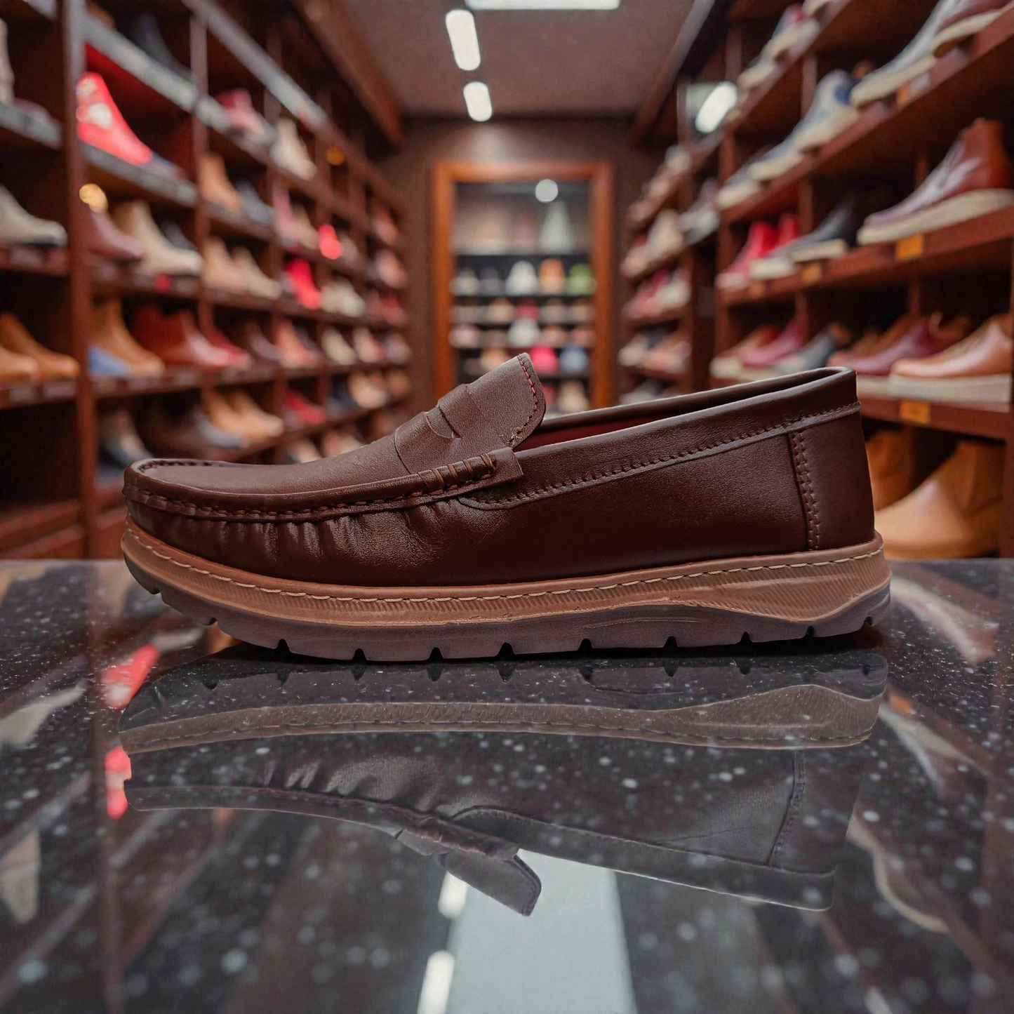 105 Rust Men’s Loafers – ডক্টর মেডিকেটেড ইনসোল