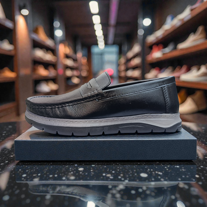 105 Black Men’s Loafers | মেডিকেটেড কমফোর্ট ইনসোল