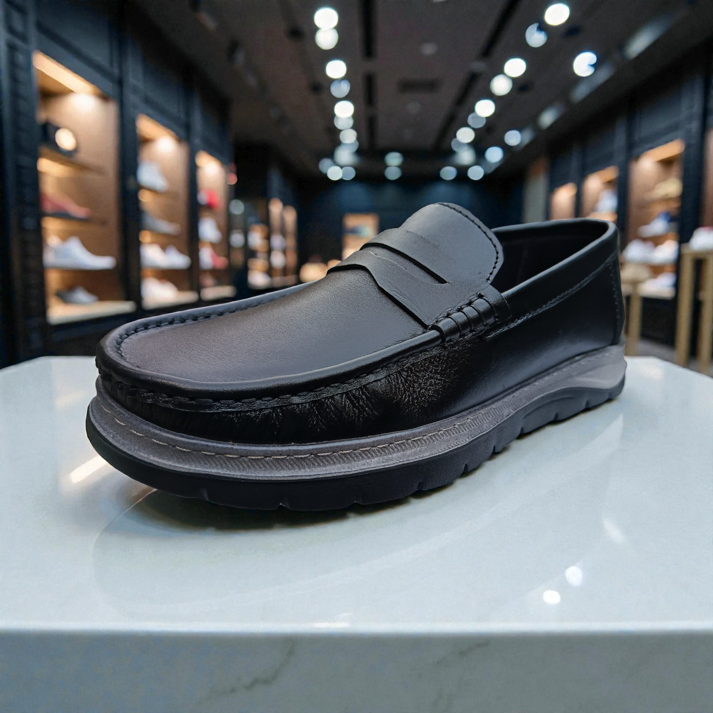 105 Black Men’s Loafers | মেডিকেটেড কমফোর্ট ইনসোল
