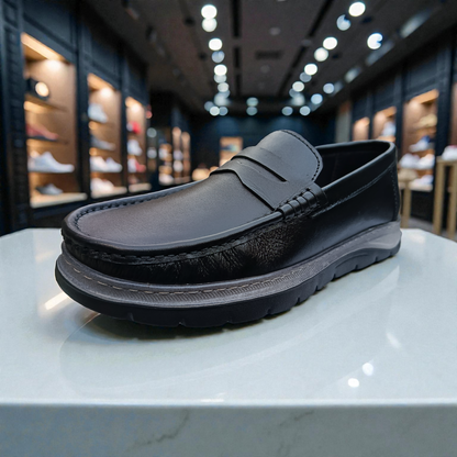 105 Black Men’s Loafers | মেডিকেটেড কমফোর্ট ইনসোল