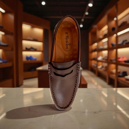 105 Rust Men’s Loafers – Premium Casual Shoe Medicated Insole