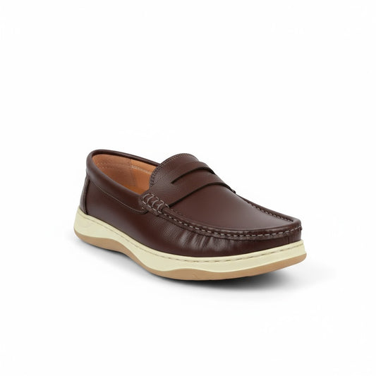 105 Rust Men’s Loafers – Premium Casual Shoe Medicated Insole