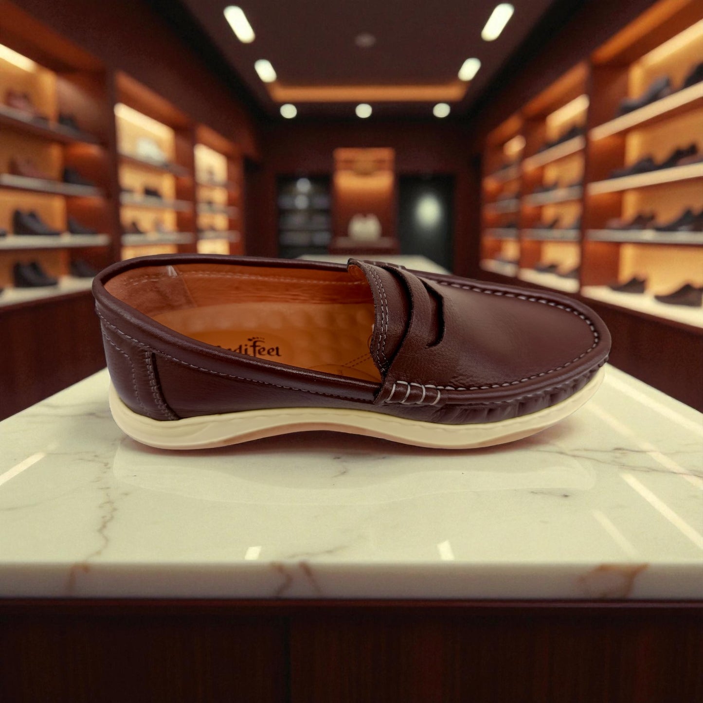 105 Rust Men’s Loafers – Premium Casual Shoe Medicated Insole