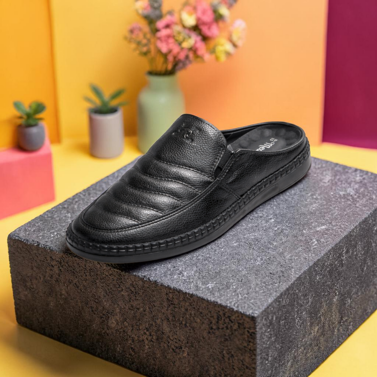 জেলি সোল Black Men’s Half Shoe – ডক্টর মেডিকেটেড ইনসোল -107