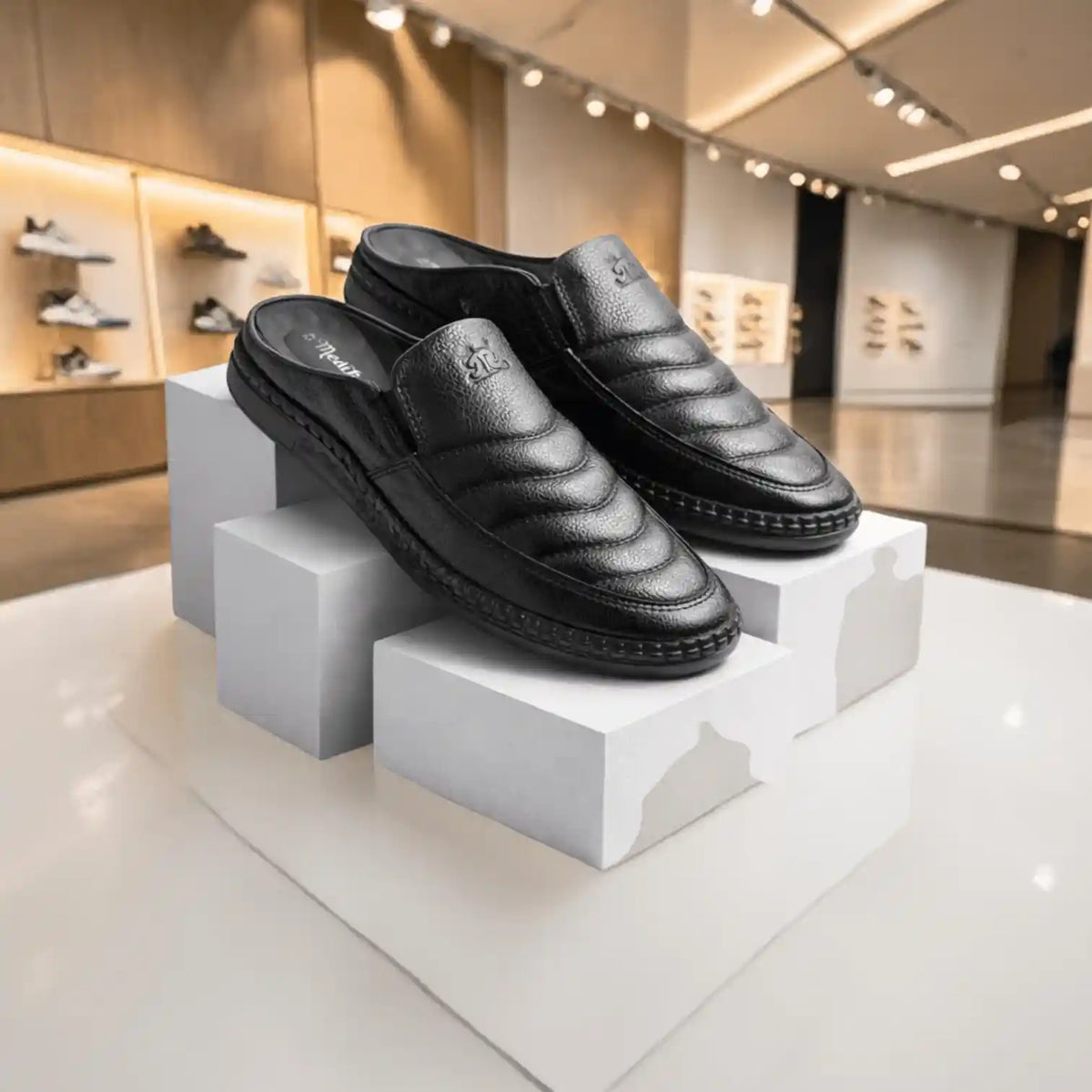 জেলি সোল Black Men’s Half Shoe – ডক্টর মেডিকেটেড ইনসোল -107