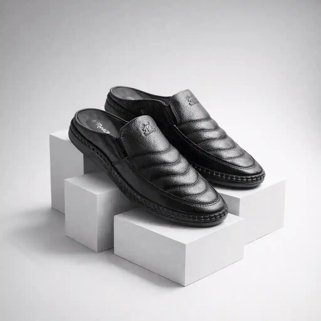 জেলি সোল Black Men’s Half Shoe – ডক্টর মেডিকেটেড ইনসোল -107