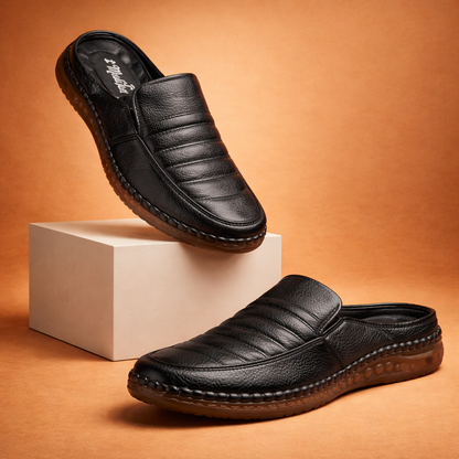 জেলি সোল Black Men’s Half Shoe – ডক্টর মেডিকেটেড ইনসোল -107