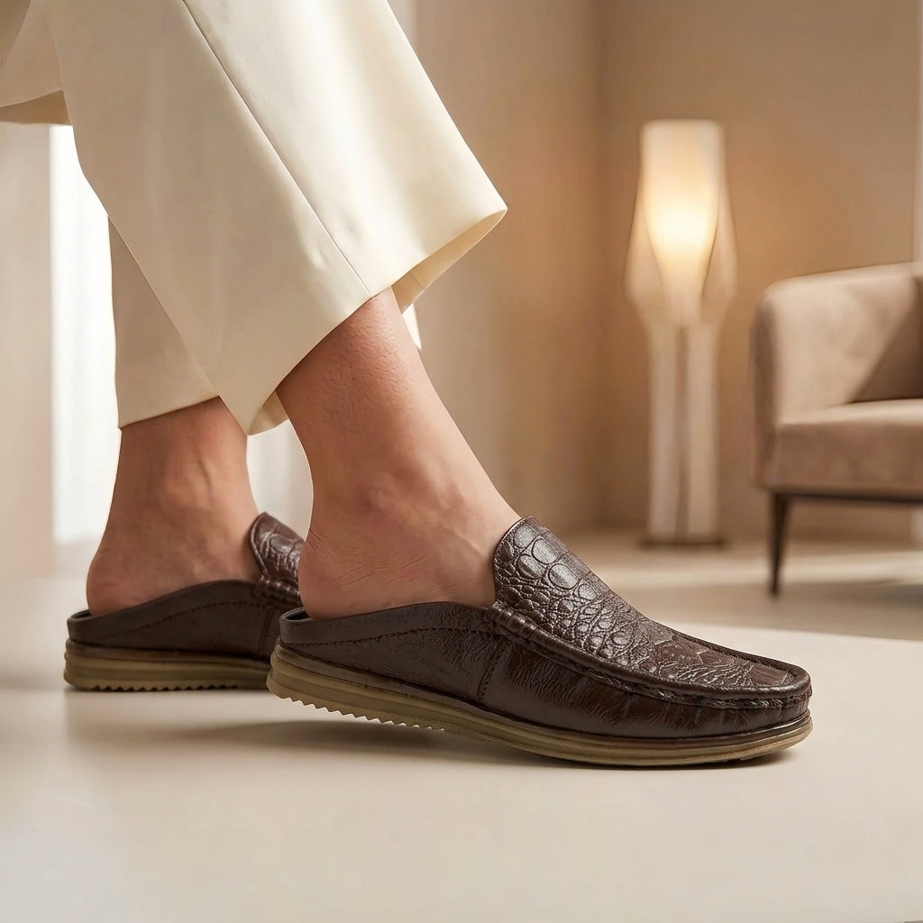 115 Chocolate Italian Luxury Men’s Loafers | মেডিকেটেড কমফোর্ট ইনসোল