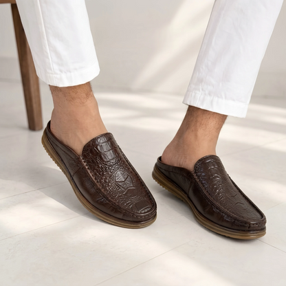 115 Chocolate Italian Luxury Men’s Loafers | মেডিকেটেড কমফোর্ট ইনসোল