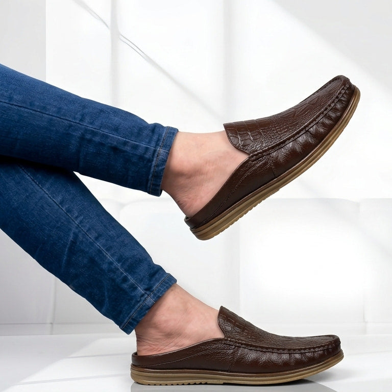 115 Chocolate Italian Luxury Men’s Loafers | মেডিকেটেড কমফোর্ট ইনসোল