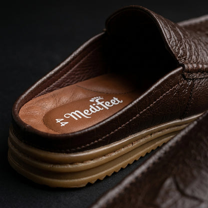 115 Chocolate Italian Luxury Men’s Loafers | মেডিকেটেড কমফোর্ট ইনসোল