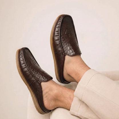 115 Chocolate Italian Luxury Men’s Loafers | মেডিকেটেড কমফোর্ট ইনসোল