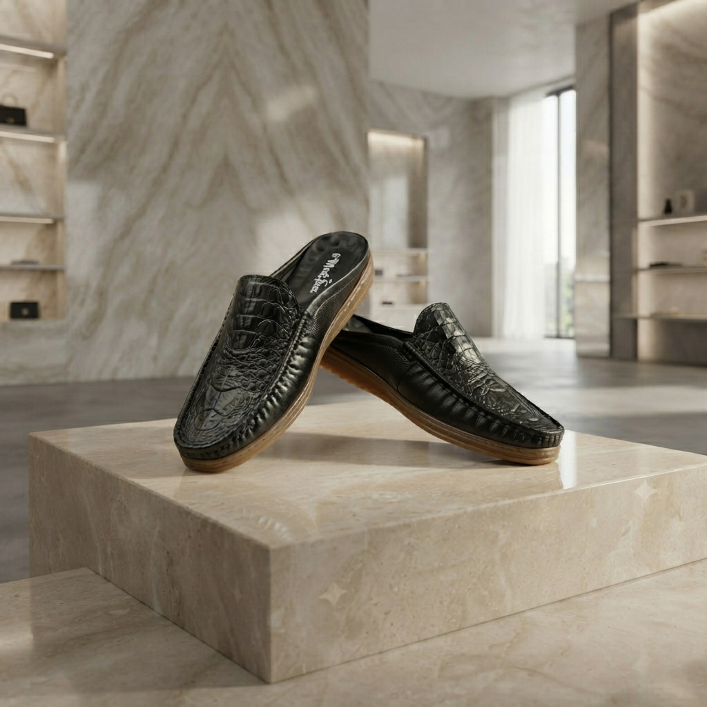 115 Black Italian Luxury Men’s Loafers | মেডিকেটেড কমফোর্ট ইনসোল