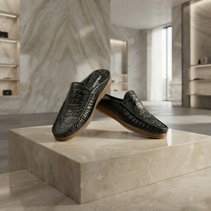 115 Black Italian Luxury Men’s Loafers | মেডিকেটেড কমফোর্ট ইনসোল