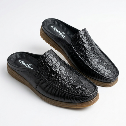 115 Black Italian Luxury Men’s Loafers | মেডিকেটেড কমফোর্ট ইনসোল