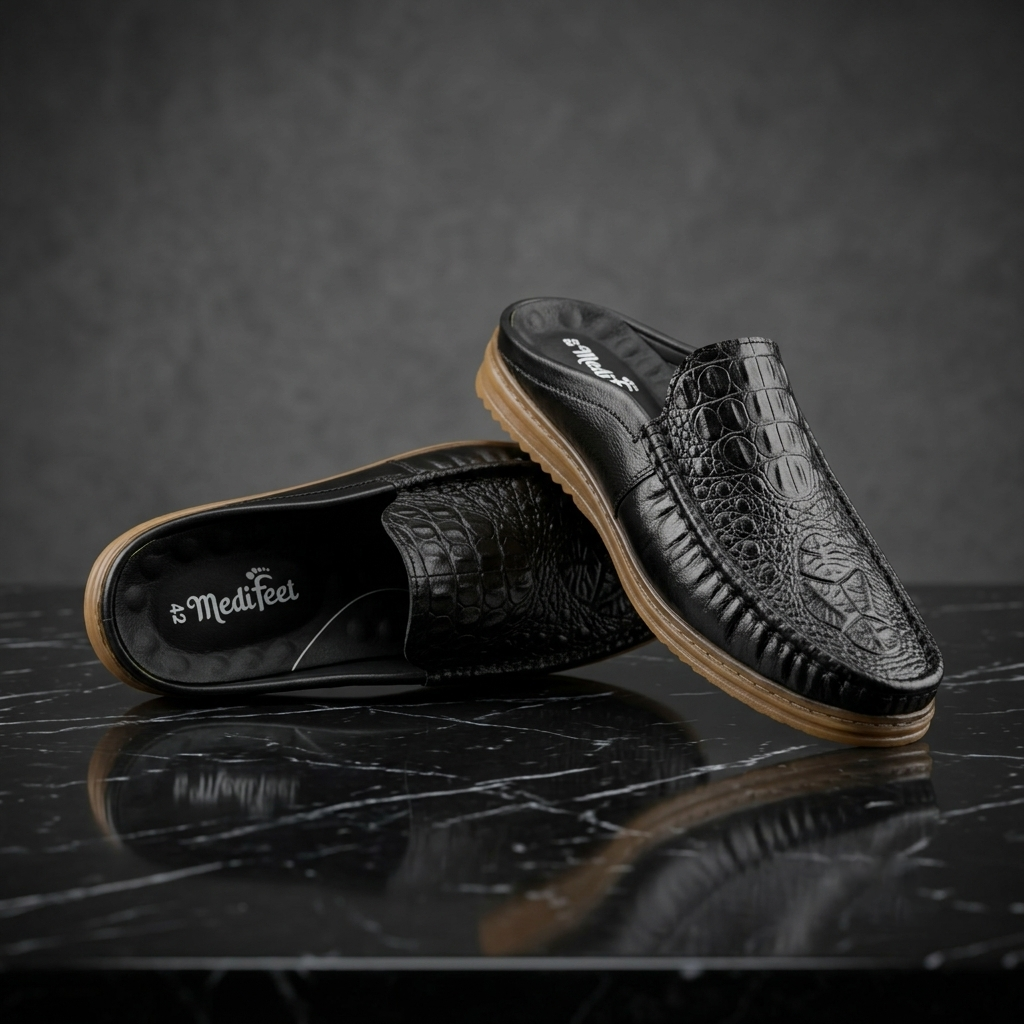 115 Black Italian Luxury Men’s Loafers | মেডিকেটেড কমফোর্ট ইনসোল