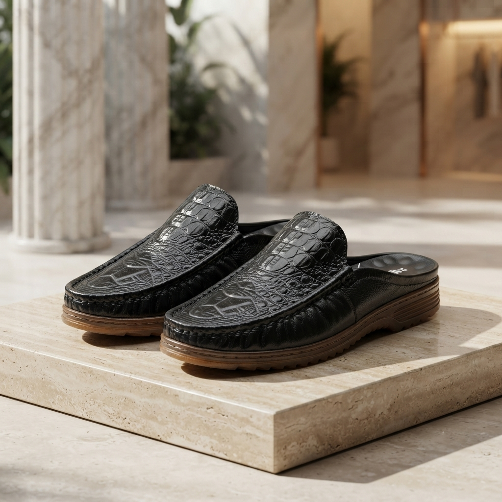 115 Black Italian Luxury Men’s Loafers | মেডিকেটেড কমফোর্ট ইনসোল