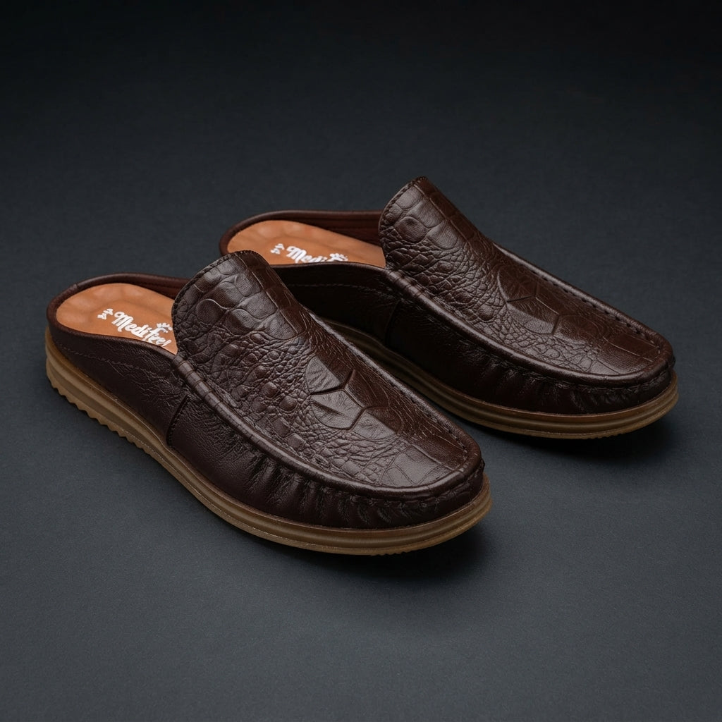 115 Chocolate Italian Luxury Men’s Loafers | মেডিকেটেড কমফোর্ট ইনসোল