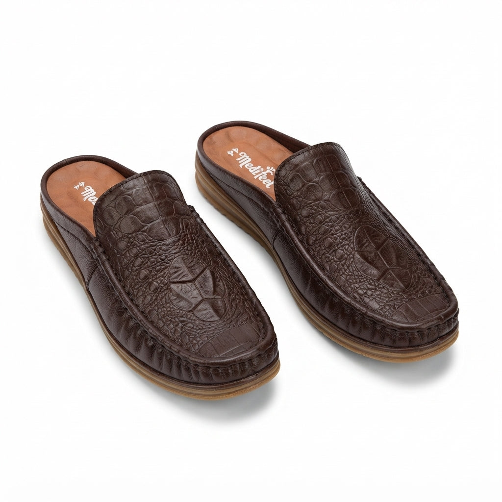 115 Chocolate Italian Luxury Men’s Loafers | মেডিকেটেড কমফোর্ট ইনসোল