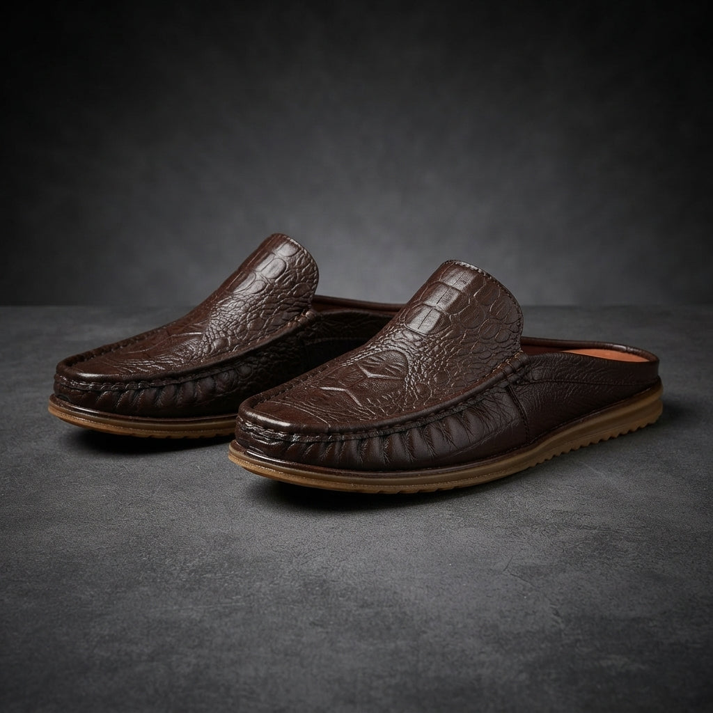 115 Chocolate Italian Luxury Men’s Loafers | মেডিকেটেড কমফোর্ট ইনসোল