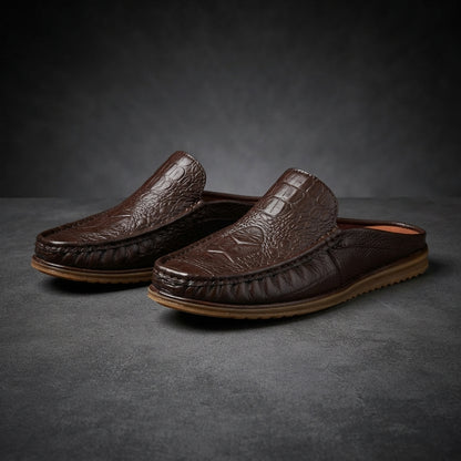 115 Chocolate Italian Luxury Men’s Loafers | মেডিকেটেড কমফোর্ট ইনসোল