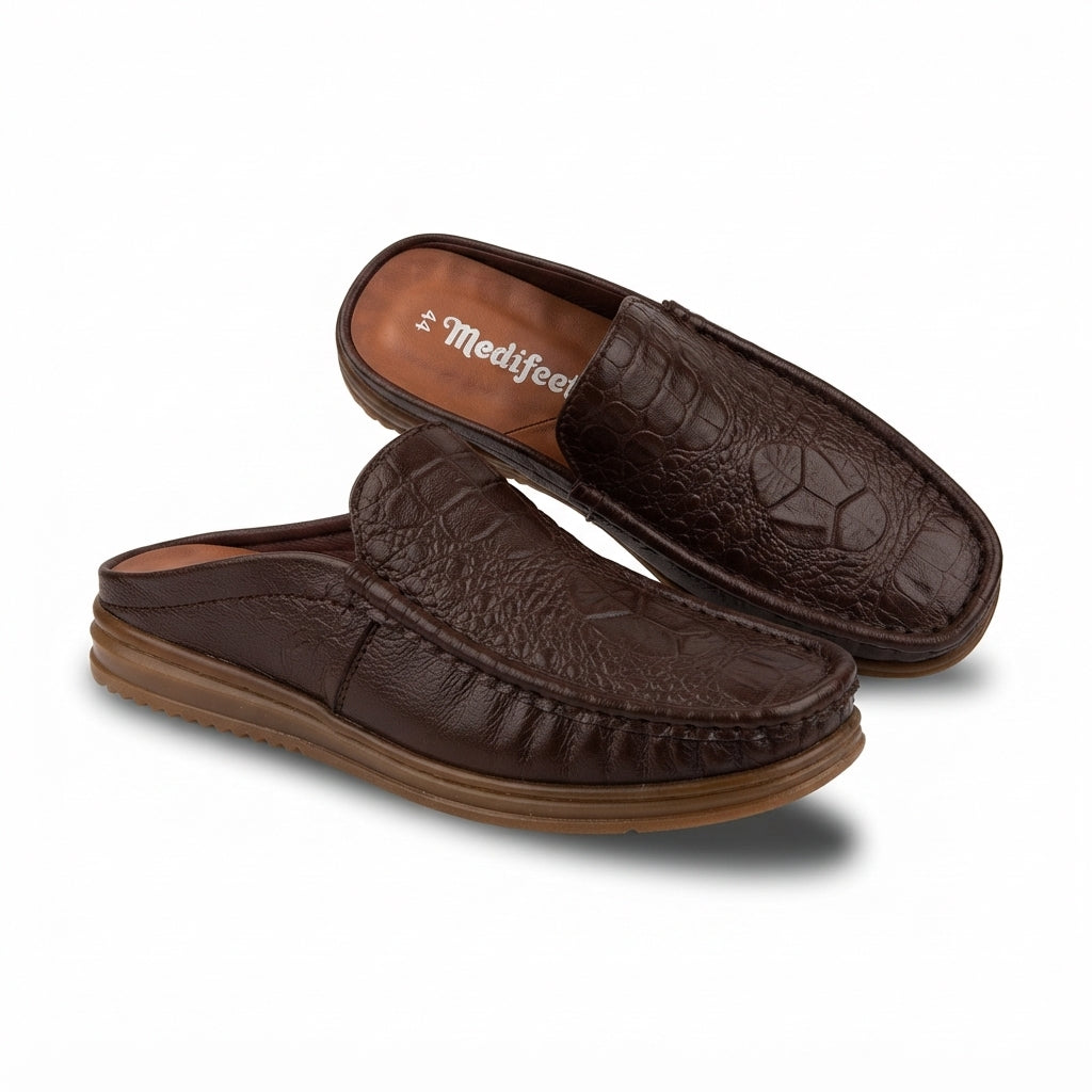 115 Chocolate Italian Luxury Men’s Loafers | মেডিকেটেড কমফোর্ট ইনসোল