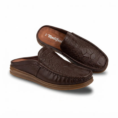115 Chocolate Italian Luxury Men’s Loafers | মেডিকেটেড কমফোর্ট ইনসোল