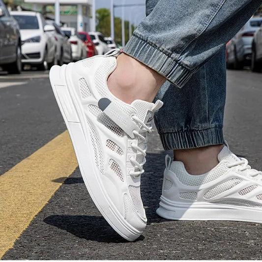 314 – White Air Sports Sneakers – ট্রাভেল, আউটডোর অ্যাডভেঞ্চার ও ডেইলি লুকের জন্য পারফেক্ট ম্যাচ