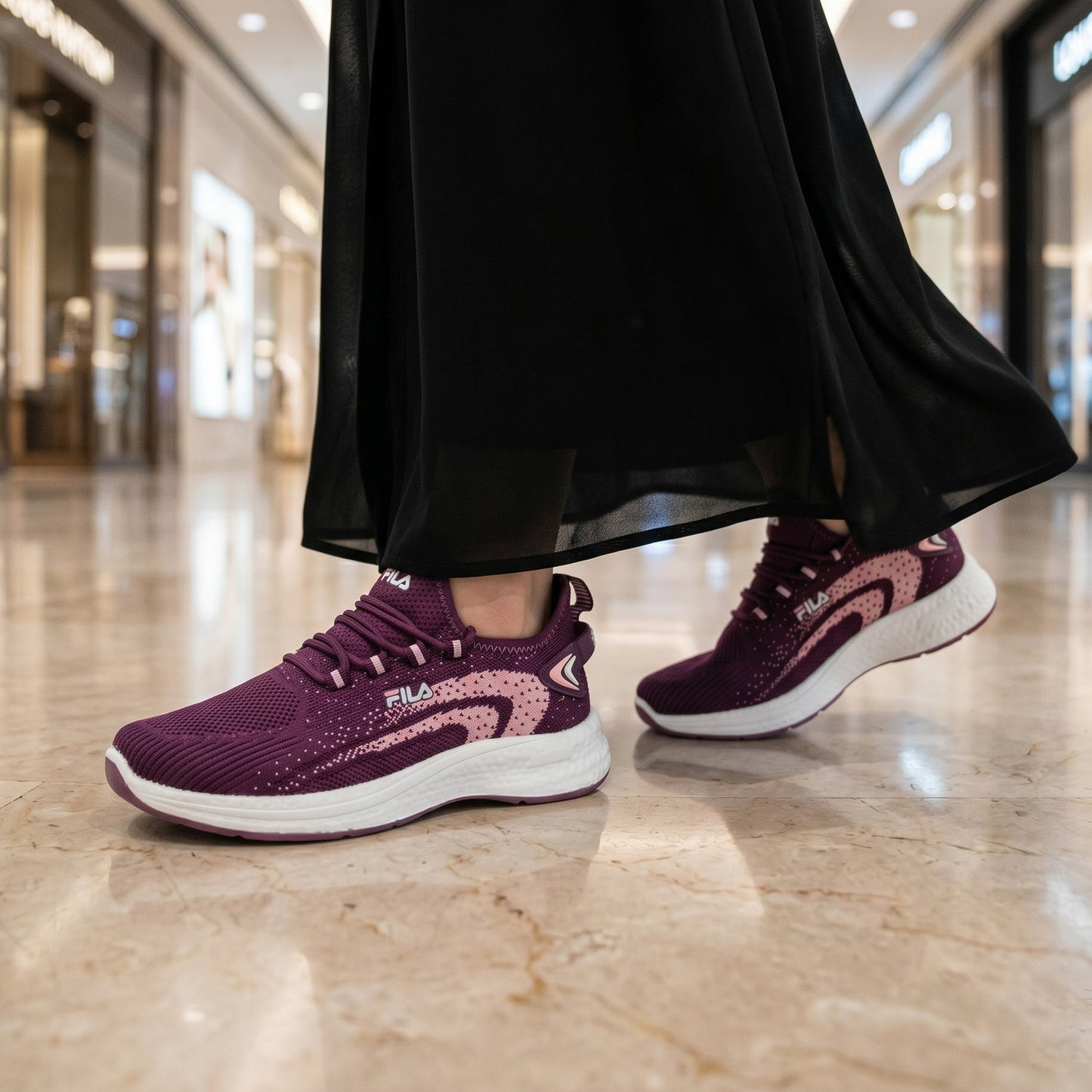 Purple Fila Women's Sneakers – Running Casual Walking Shoe - 4014002