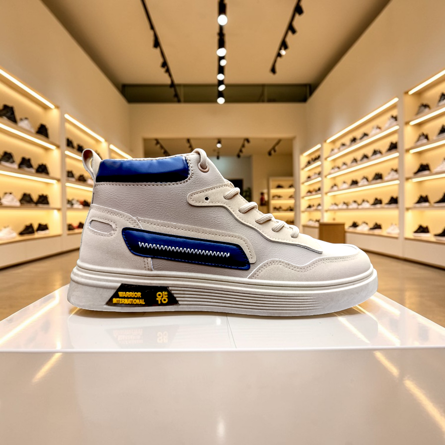 319 Cream Blue Men’s Comfort Sneakers – Casual Walking Shoes