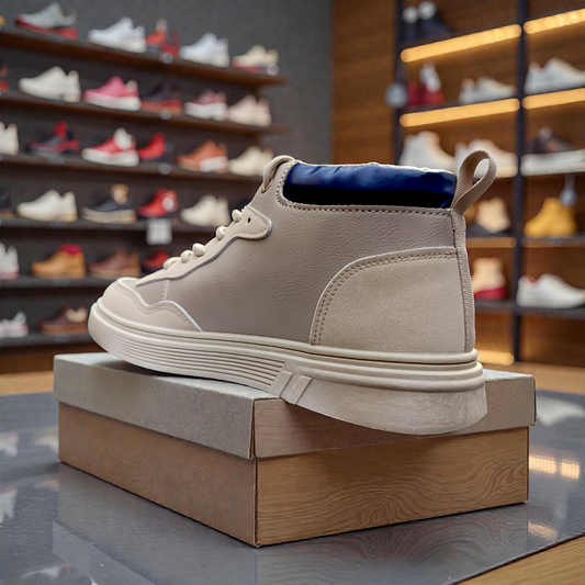 319 Cream Blue Men’s Comfort Sneakers – Casual Walking Shoes