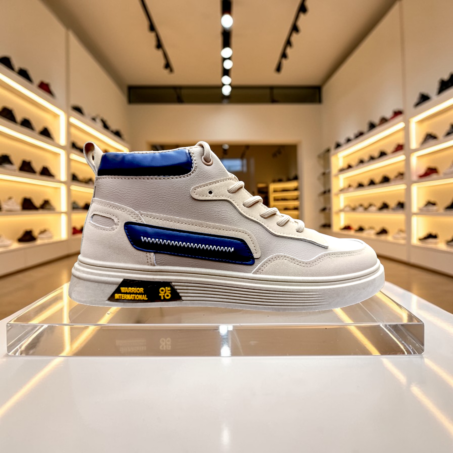 319 Cream Blue Men’s Comfort Sneakers – Casual Walking Shoes