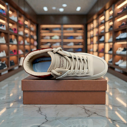 319 Cream Brown Men’s Comfort Sneakers – Casual Walking Shoes