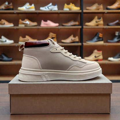 319 Cream Brown Men’s Comfort Sneakers – Casual Walking Shoes