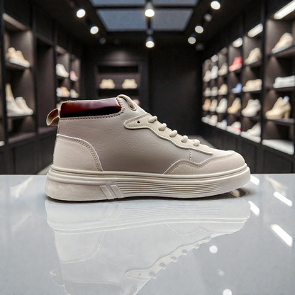 319 Cream Brown Men’s Comfort Sneakers – Casual Walking Shoes