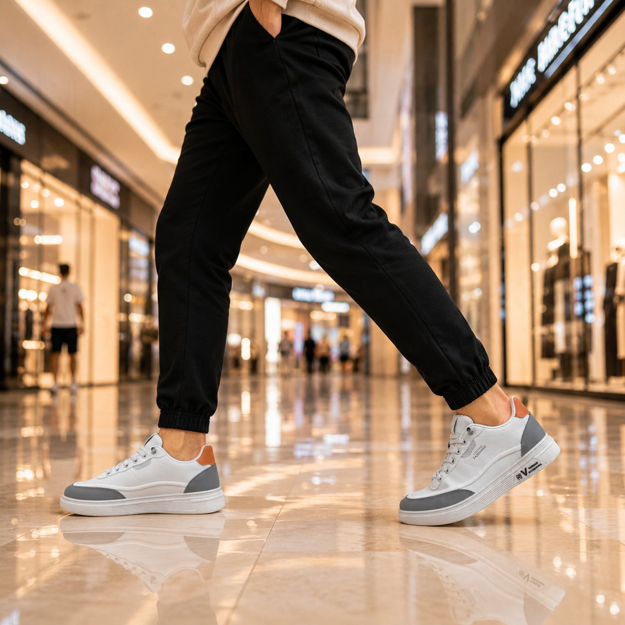 Men’s Premium Gray Casual Sneakers – 327 Gray
