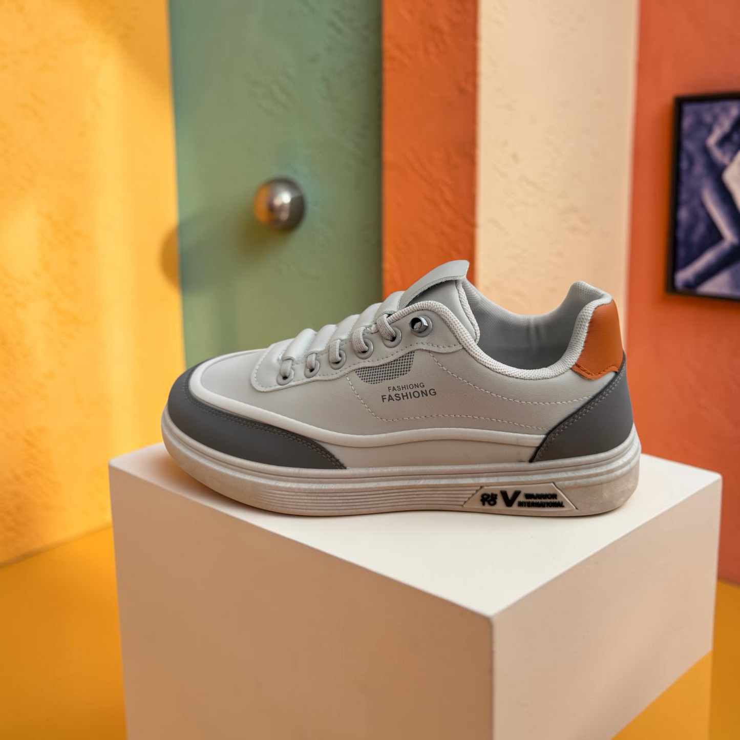 Men’s Premium Gray Casual Sneakers – 327 Gray
