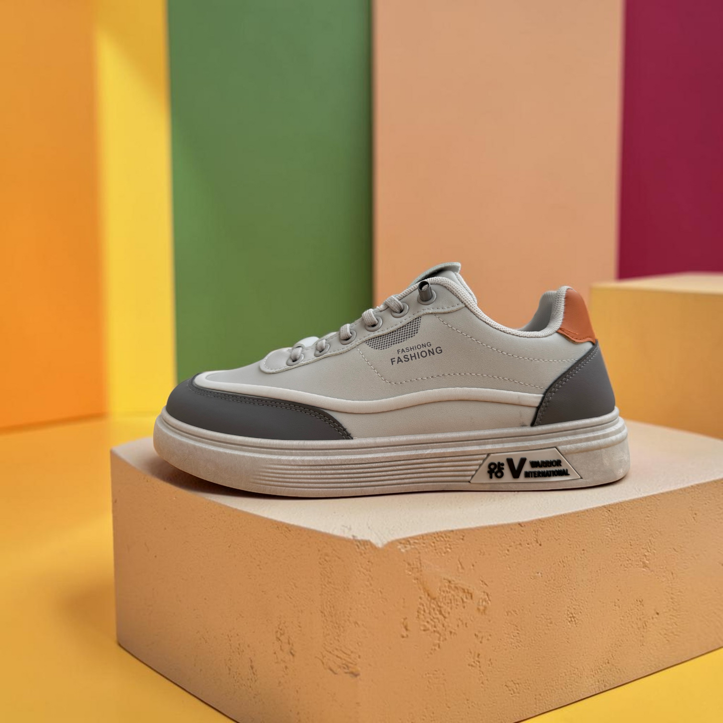 Men’s Premium Gray Casual Sneakers – 327 Gray