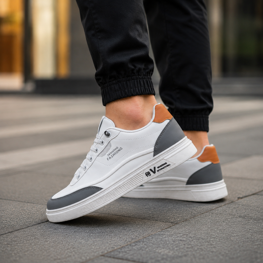 Men’s Premium Gray Casual Sneakers – 327 Gray