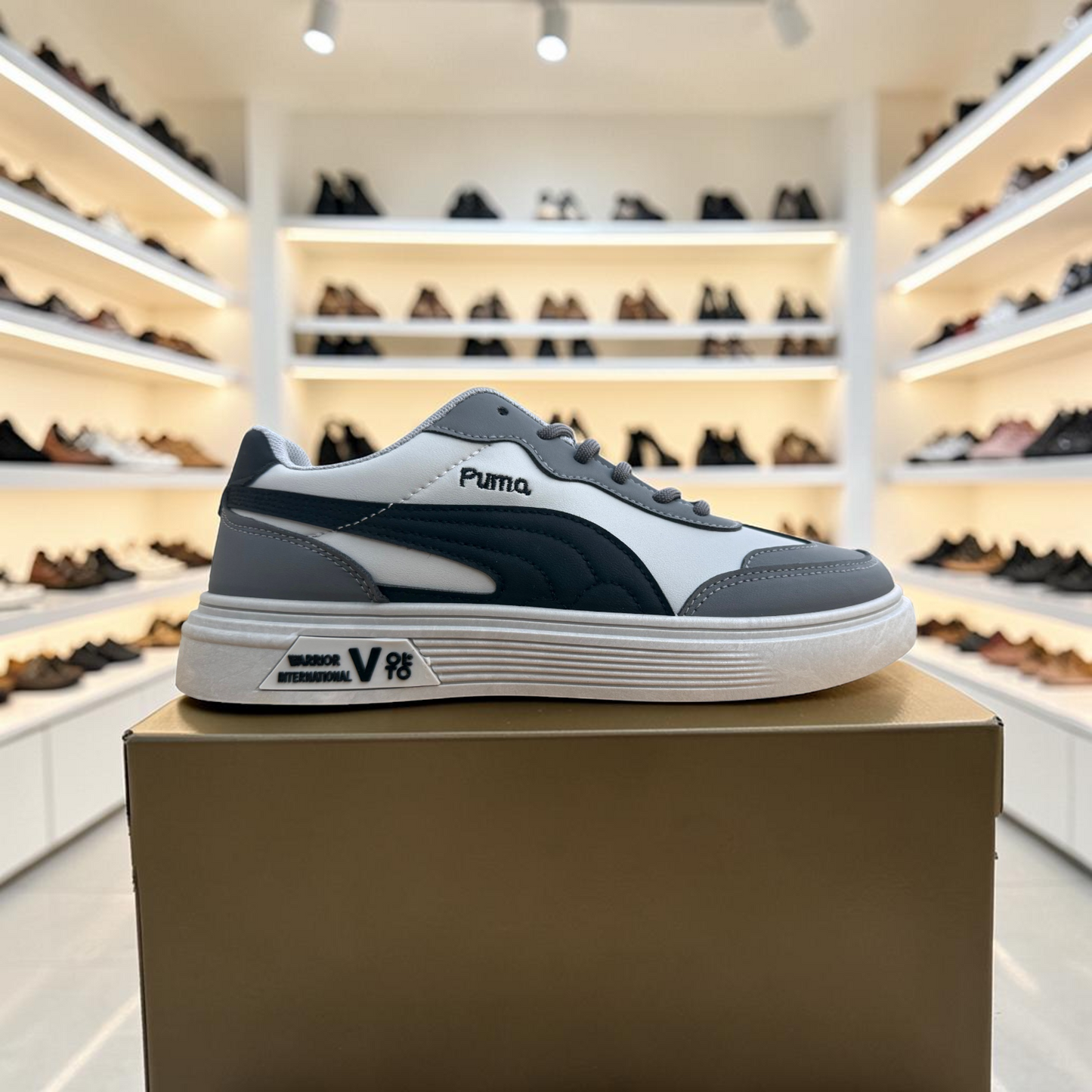 Men’s Premium Gray Casual Sneakers – 328 Gray
