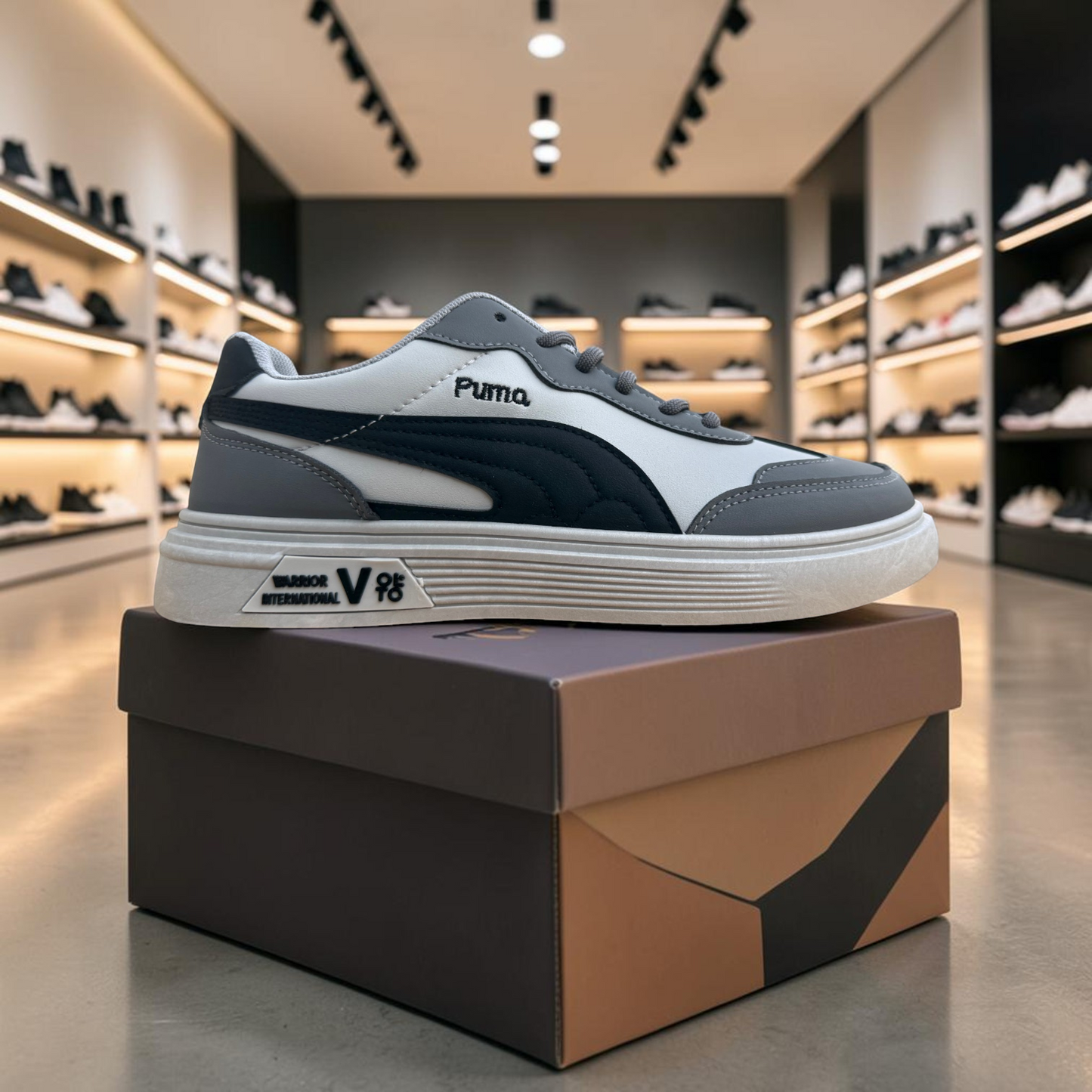 Men’s Premium Gray Casual Sneakers – 328 Gray